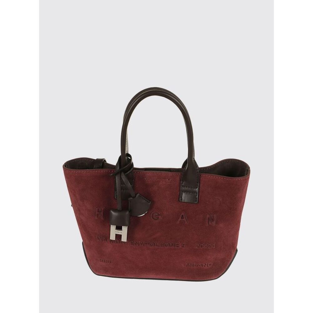 Hogan Women Address Mini Leather Handbag Hogan With Double Handle And Charm